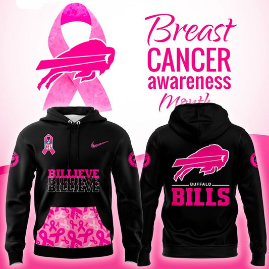 Buffalo Bills NFL Breast Cancer Awareness 2025-2026 Hoodie v1