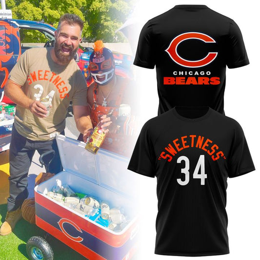 Chicago Bears "Sweetness" 34 T-Shirt (Black)