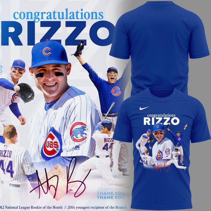 2b Chicago Cubs Legend Anthony Rizzo Thank You For Memories T-Shirt