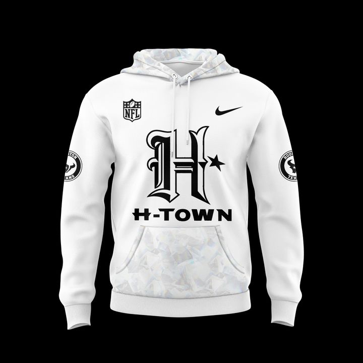 Houston Texans Icy White New Hoodie 2025