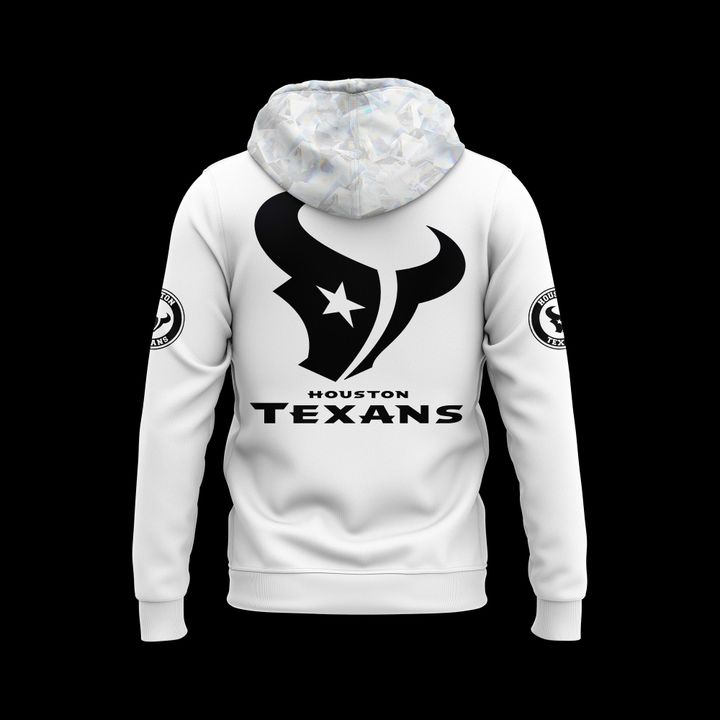 Houston Texans Icy White New Hoodie 2025