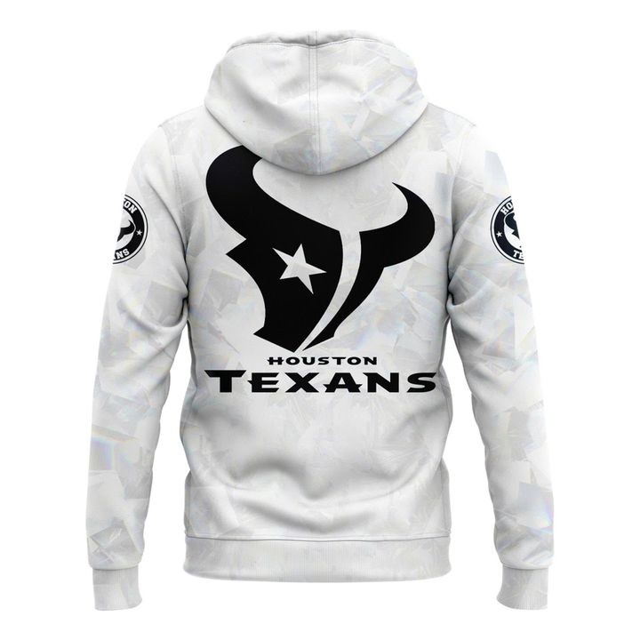 Houston Texans 2025-2026 Icy white Hoodie V2 (Pattern)