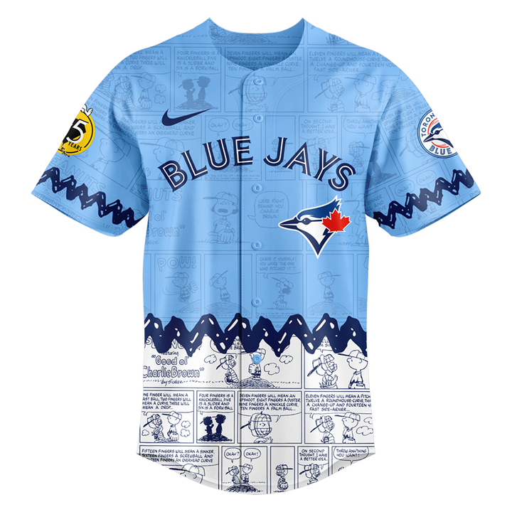 Blue Jays x Peanuts Day Baseball Jersey