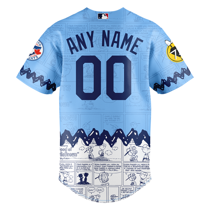 Blue Jays x Peanuts Day Custom Jersey