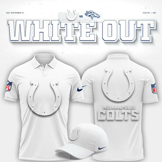 Indianapolis Colts "White Out" Polo V2