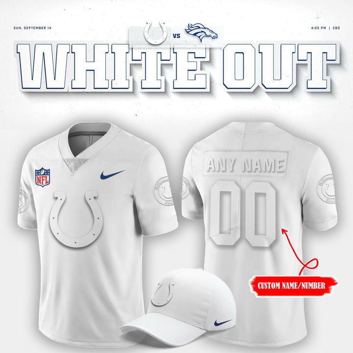 Indianapolis Colts "White Out" Football Jersey