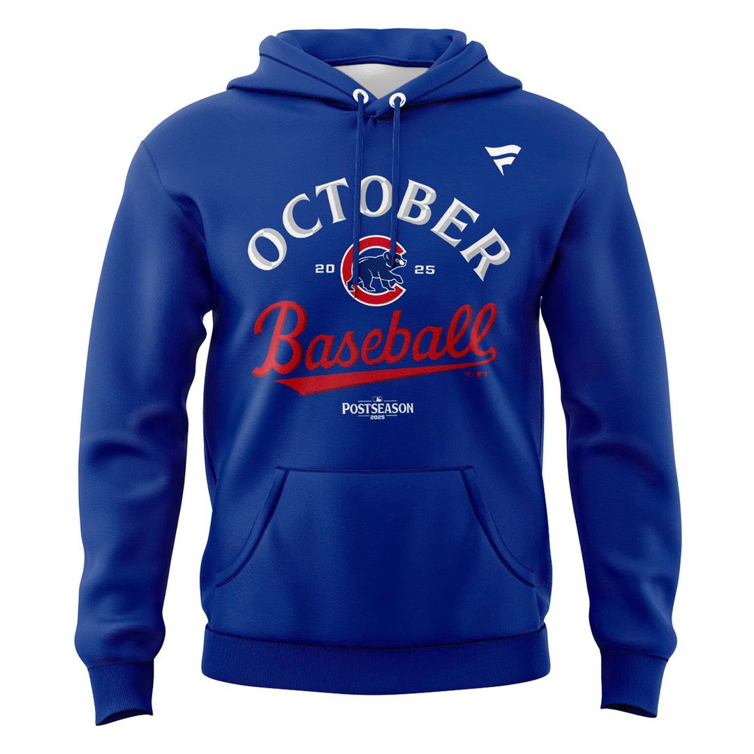 2025 Clinched "Fly The W" Chicago Cubs Hoodie