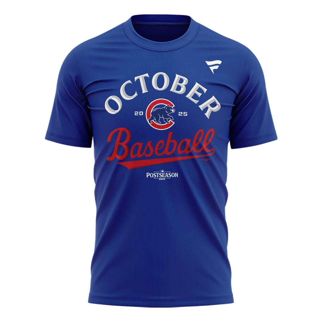2025 Clinched "Fly The W" Chicago Cubs T-Shirt
