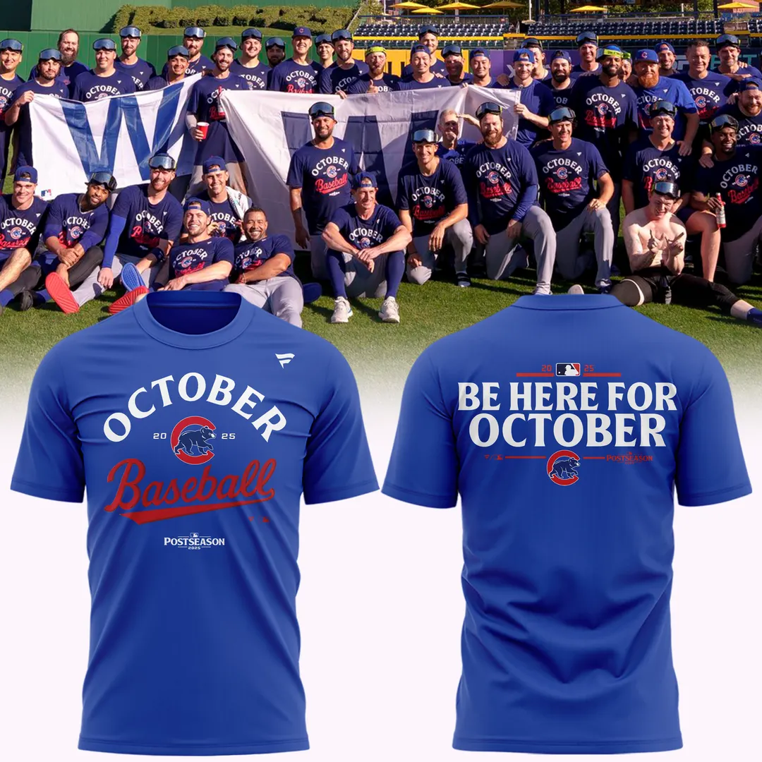 2025 October Clinched Chicago Cubs T-Shirt