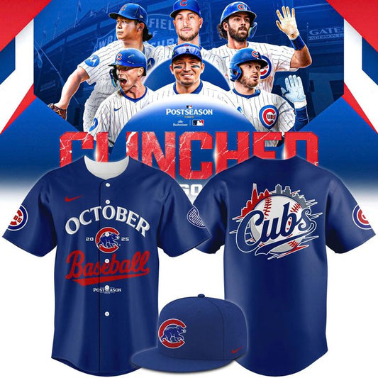 2025 Chicago Cubs October baseball jersey