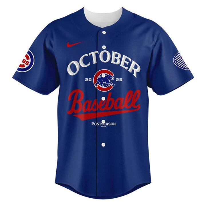 2025 Chicago Cubs October baseball jersey