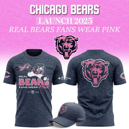 Real Bear Fans Wear Pink Launch 2025 T-Shirt