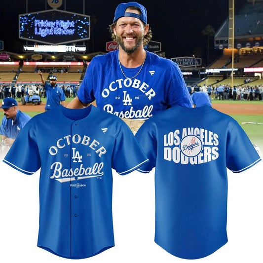Special New October Clinched 22 Clayton Kershaw Final Regular Season Jersey