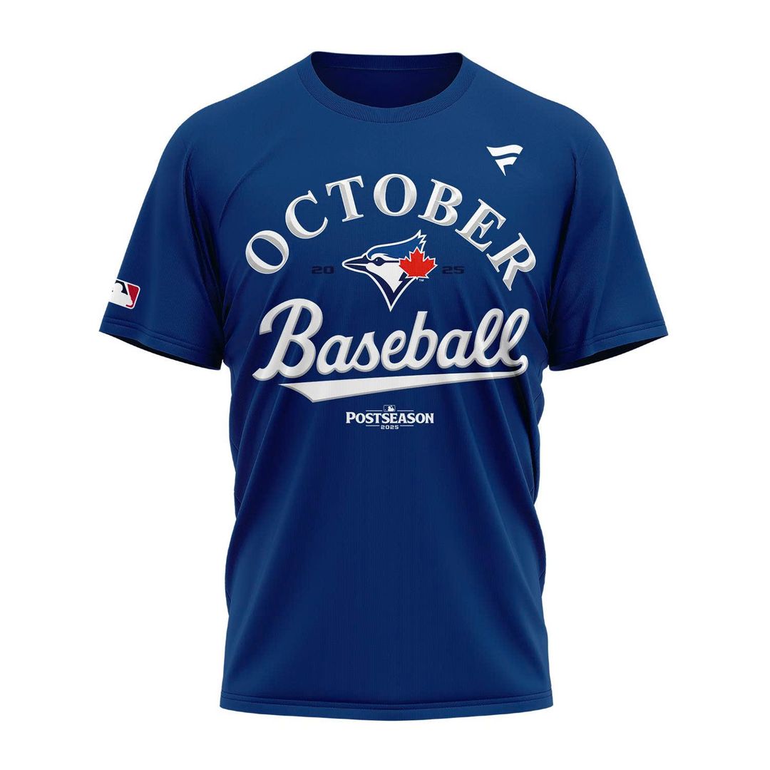 Toronto Blue Jays Blue 2025 MLB Postseason Locker Room T-Shirt