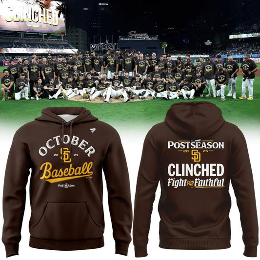 Special New October Baseball Clinched Fight for the Faithful Hoodie