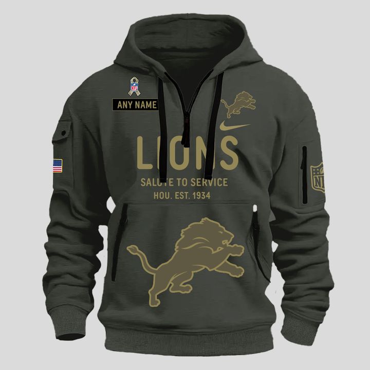 Detroit Lions Salute to Service Sideline 2025 new Hoodie