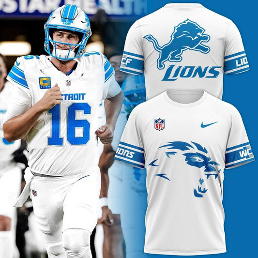 Men's Detroit Lions Nike 2025 Icy White Limited T-shirt