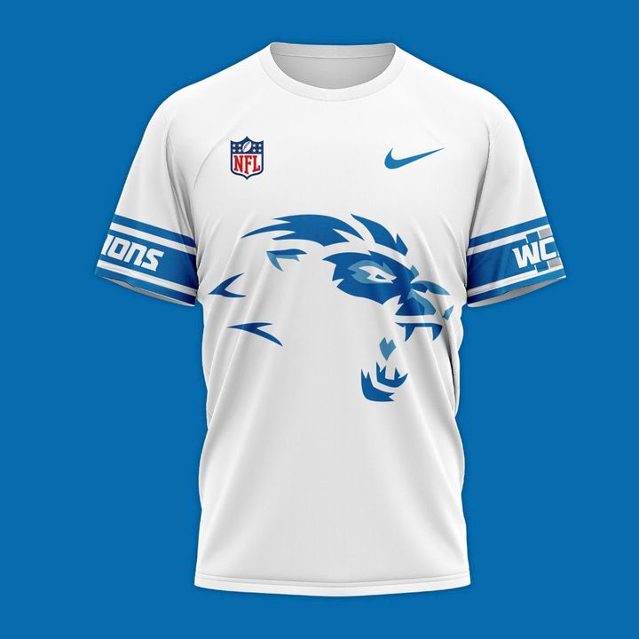 Men's Detroit Lions Nike 2025 Icy White Limited T-shirt