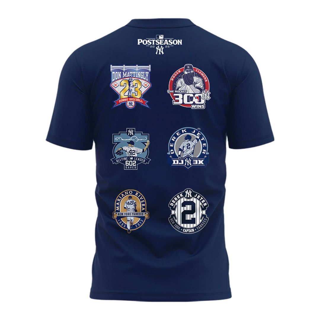 Special New October Baseball Old Patch Post Season 2025 Navy T-Shirt