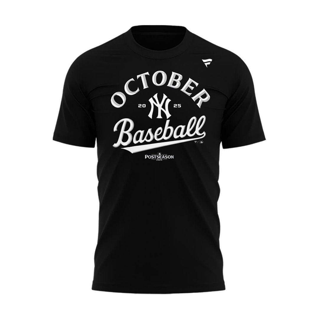 Special New October Baseball Clinched Post Season 2025 Black T-Shirt
