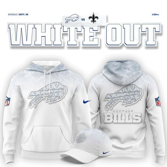 Buffalo Bills "White Out" Hoodie-V1