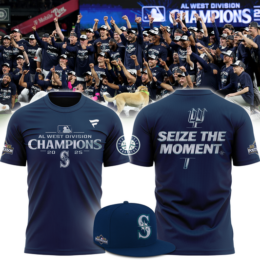 Seattle Mariners AL West Division Champions Locker Room Tshirt