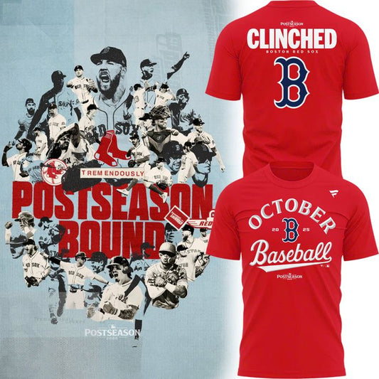 Special October Baseball Post Season 2025 Red Sox T-Shirt