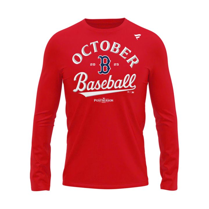 Special October Baseball Post Season 2025 Red Sox Long Sleeve