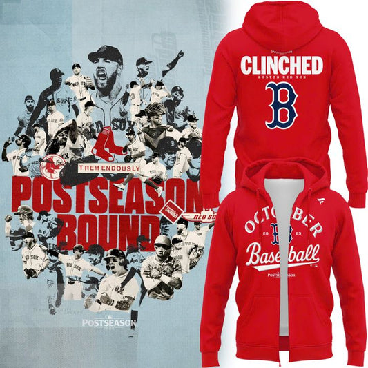 Special October Baseball Post Season 2025 Red Sox ZipHoodie