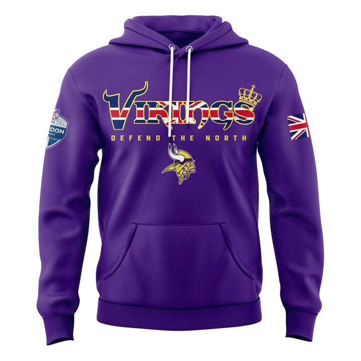 Minnesota Vikings 2025 NFL London game Hoodie
