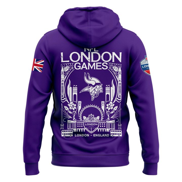Minnesota Vikings 2025 NFL London game Hoodie