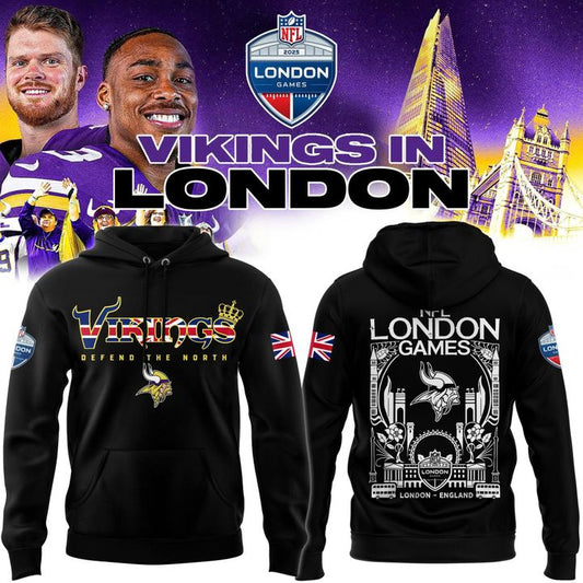 Minnesota Vikings 2025 NFL London game Hoodie