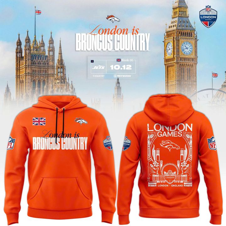 Denver Broncos NFL London game 2025 Limited Hoodie