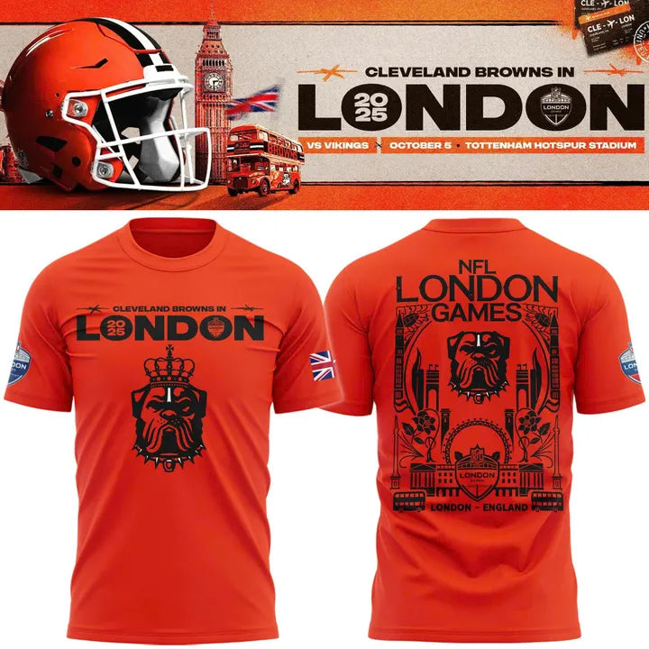Cleveland Browns 2025 NFL London Game Limited T-shirt