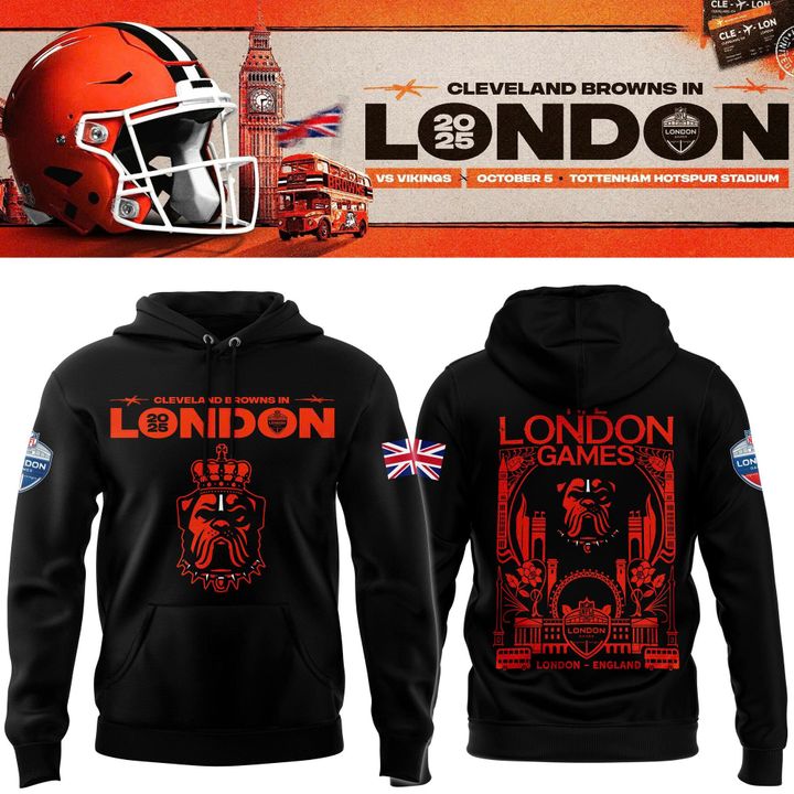 Cleveland Browns 2025 NFL London Game Limited Hoodie