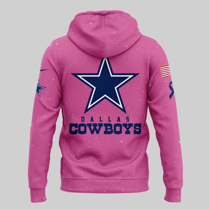 Limited Edition Dallas Cowboys Breast Cancer Awareness Pink Hoodie 2025