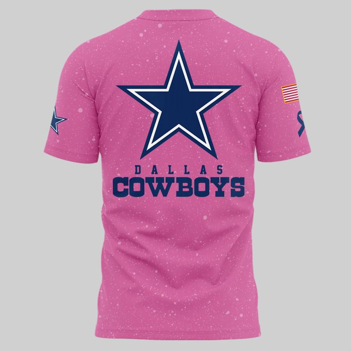 Limited Edition Dallas Cowboys Breast Cancer Awareness Pink Tshirt 2025