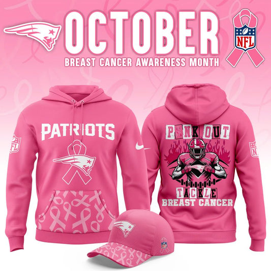 New England Patriots '' OCTOBER BREAST CANCER AWARENESS MONTH '' Hoodie 2025