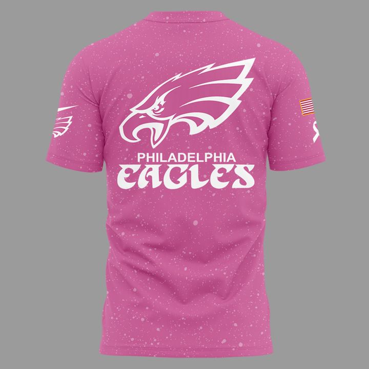 Exclusive Version Philadelphia Eagles Breast Cancer Awareness Tshirt 2025