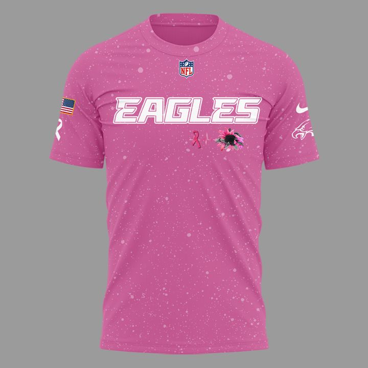 Exclusive Version Philadelphia Eagles Breast Cancer Awareness Tshirt 2025