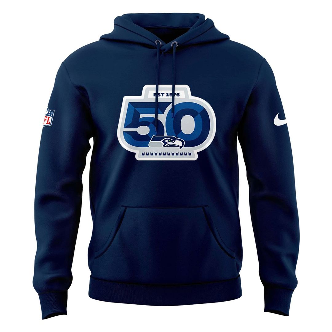 Special Seattle Seahawks 50th Season Essential Hoodie