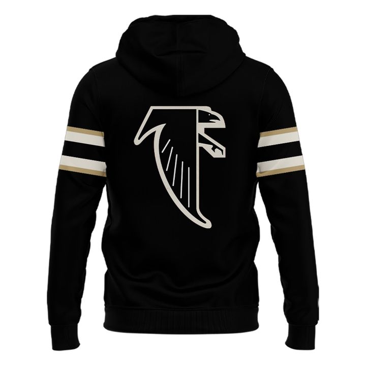 1966-1969 Atlanta Falcons Throwbacks Helmet Logo Black Hoodie