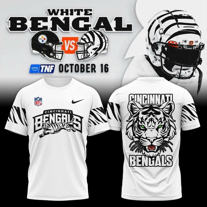 Men's Nike White Cincinnati Bengals "White Bengals" T-shirt