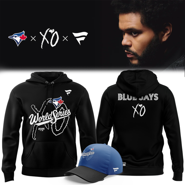 Men's Toronto Blue Jays x The Weeknd Fanatics 2025 World Series Legacy Hoodie - Black