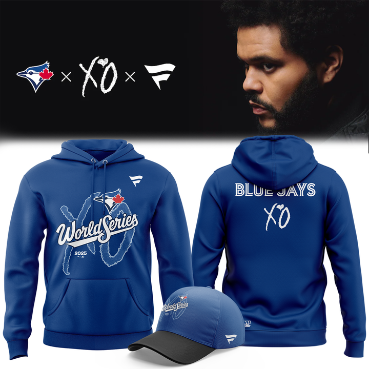 Men's Toronto Blue Jays x The Weeknd Fanatics 2025 World Series Legacy Hoodie - Blue