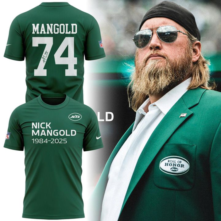 New York Jets 74 Nick Mangold t-shirt for fans
