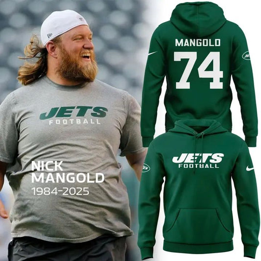 Special New York Jets In Memoriam Nick Mangold Hoodie.