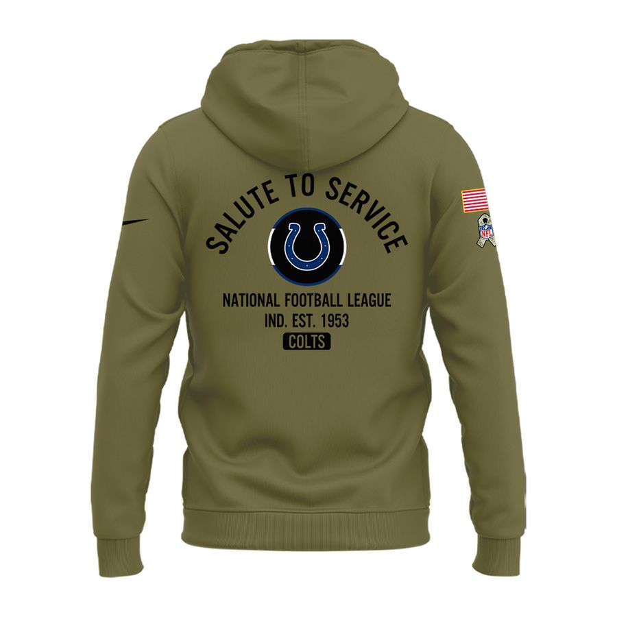2025 Salute to Service Indianapolis Colts Zip Hoodie