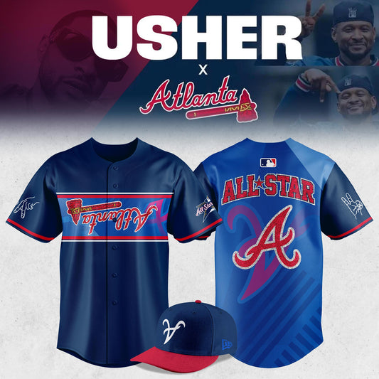Atlanta Braves Usher 2025 MLB All-Star Game Limited Edition Jersey