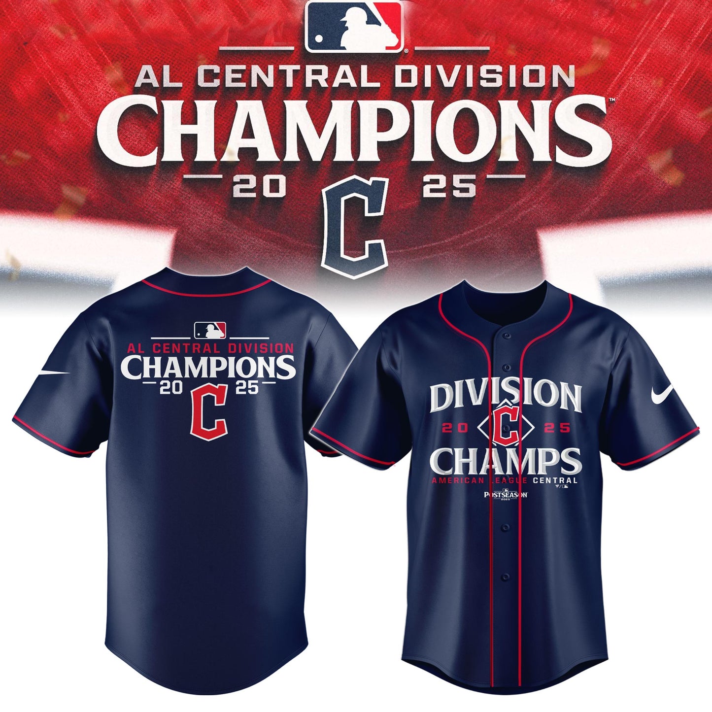 CG AL Central Division Champions Baseball Jersey 2025 Limited Edition